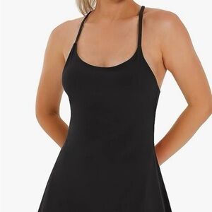 Ewedoos fitness dress with built in shapewear and pockets